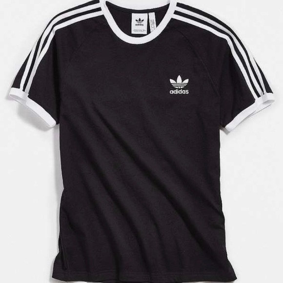 black adidas tee